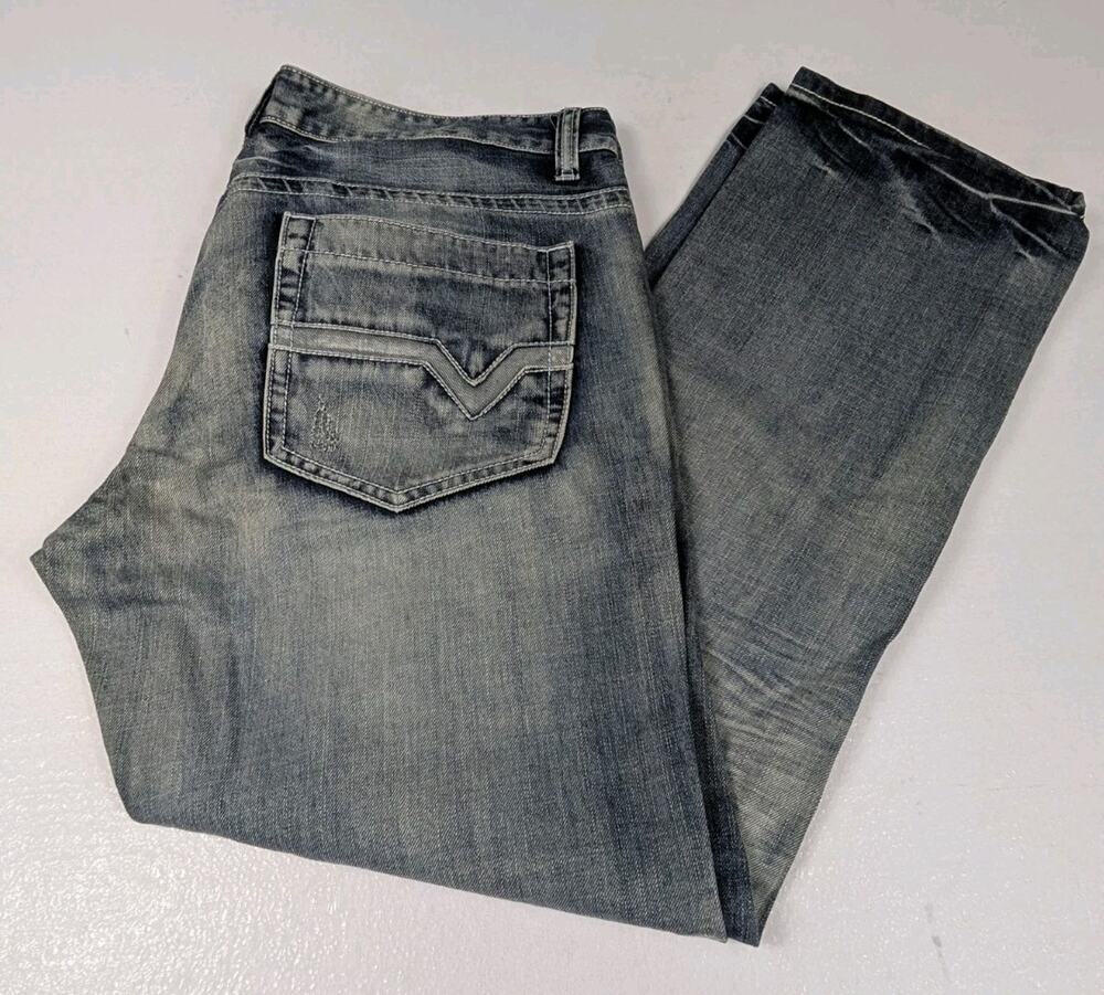 INC International Concepts Jeans Men 40x32 (Actual) Berlin Slim Straight Leg